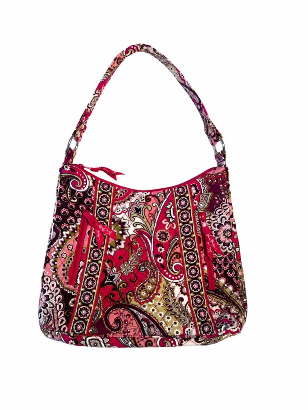 Vera Bradley Lisa B Very Berry Paisley Shoulder Bag NWOT